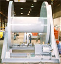 Hydraulic driven spooling reel